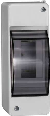 IEK KREPTA 3 Корпус КМПн 2/2 IP30 с крышкой пластиковый белый  (20/160)