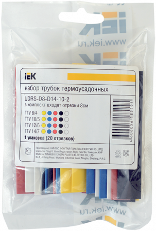 IEK - Набор ТТУ 4/2 (4хЧ, 2хБ, К, С, Ж, З) 10х10см/упак 