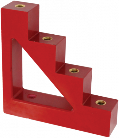 IEK - ИС4-30(М8) изолятор ступенчатый с болтом (красный)