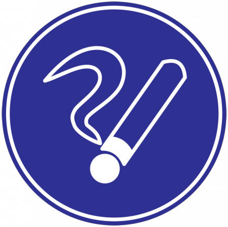 Знак ф180мм "Курить здесь"