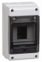TEKFOR Корпус пластиковый КМПн-54 IP65 зеленая прозрачная дверь IEK